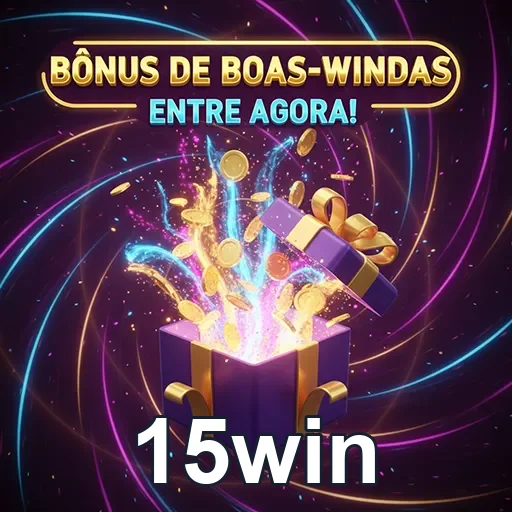Imagem promocional do 15win destacando bônus e ofertas especiais, favorável para jogar e ganhar no site 15win.